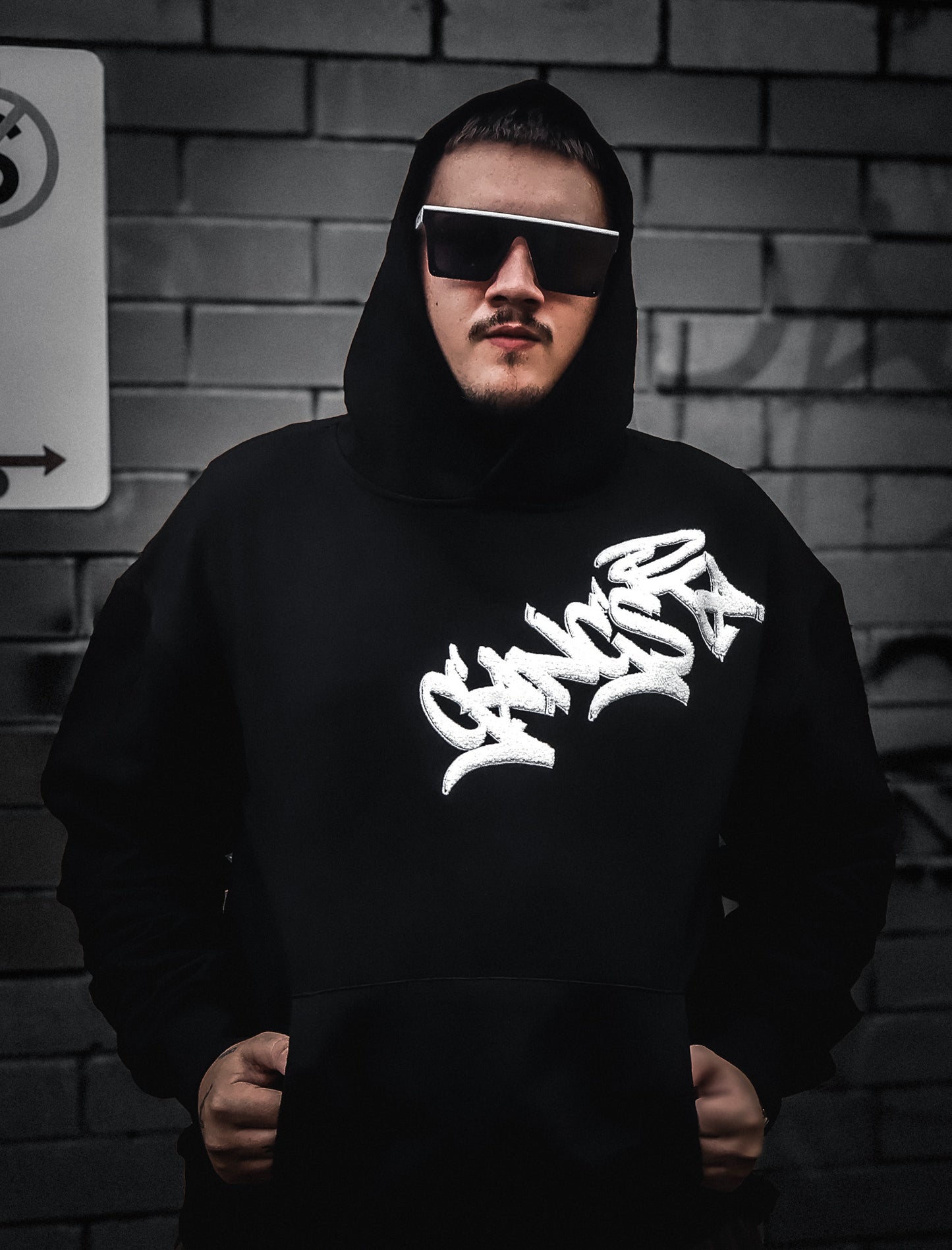 Heavy Hoodie with Chenille embroidery #FREE SHIPPING#